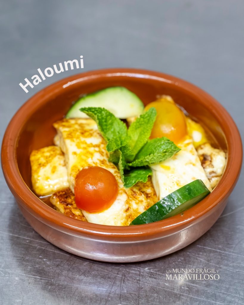 halloumi a la parrilla